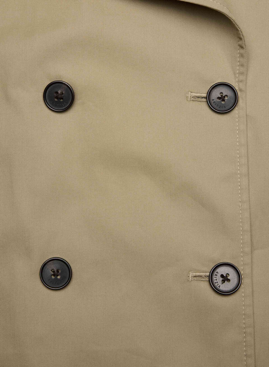 trench esquire - city twill wicker tar