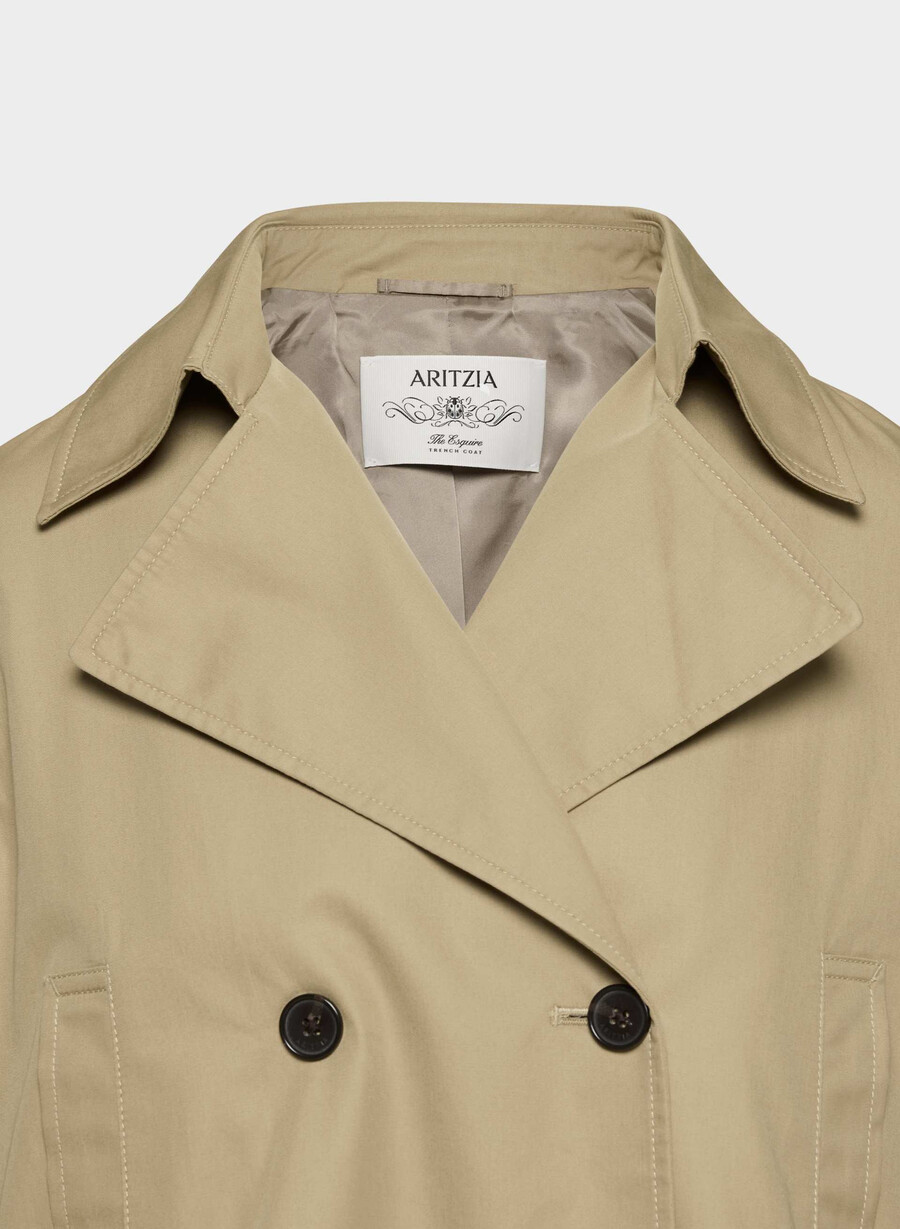 trench esquire - city twill wicker tar