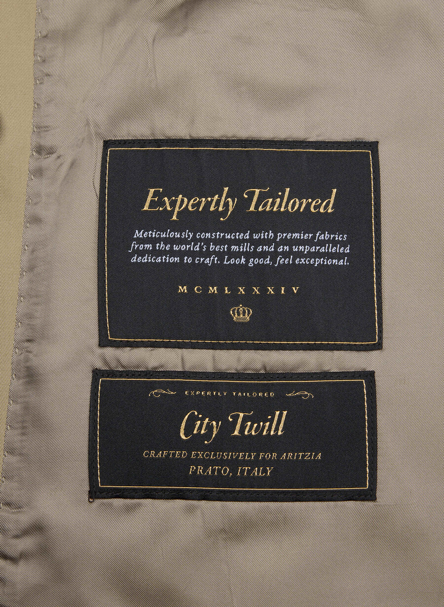 trench esquire - city twill wicker tar