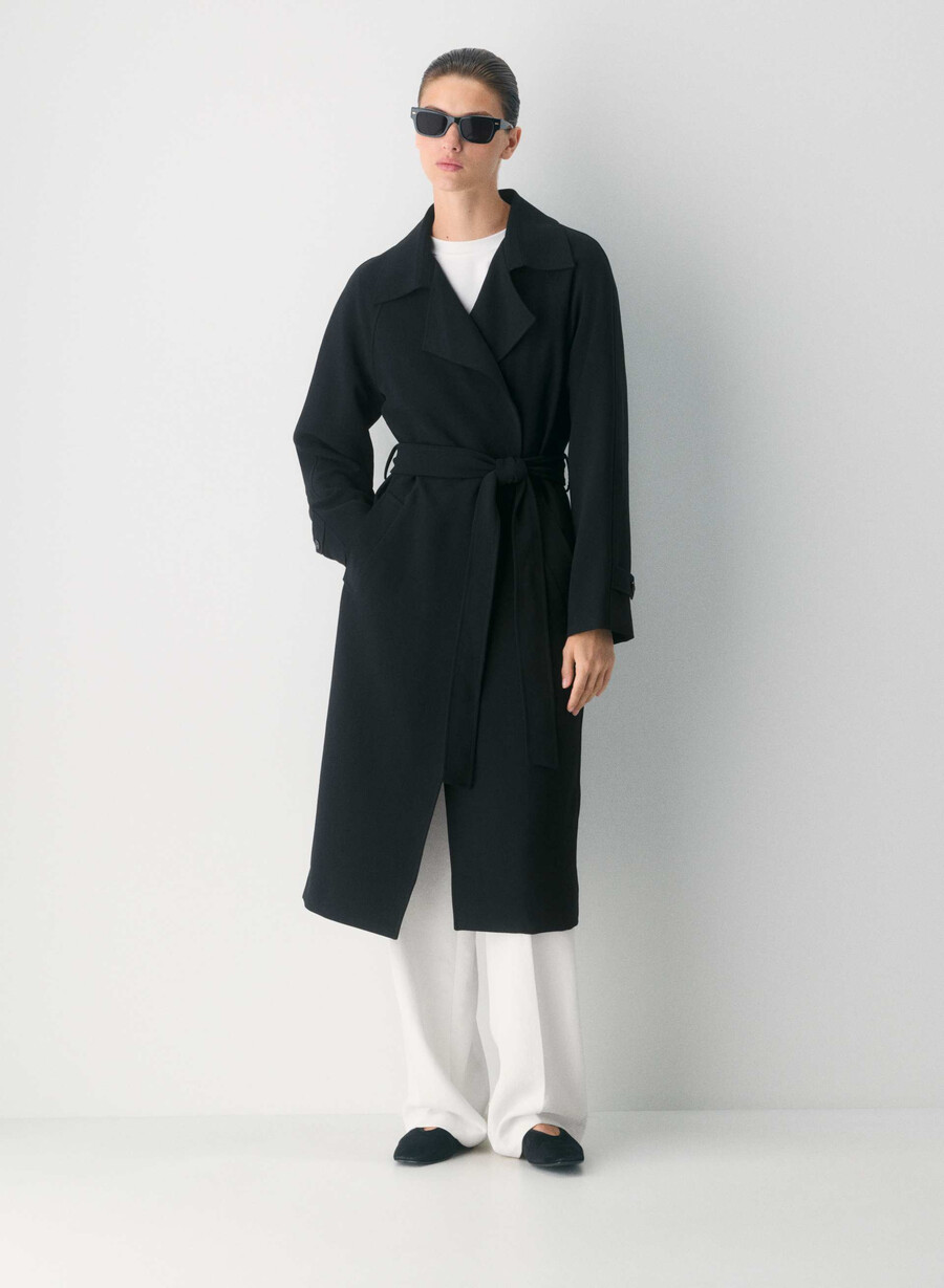 trench splendor - crepette negru
