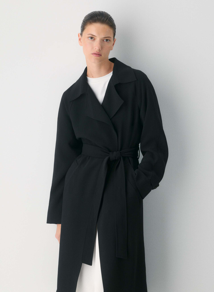 trench splendor - crepette negru