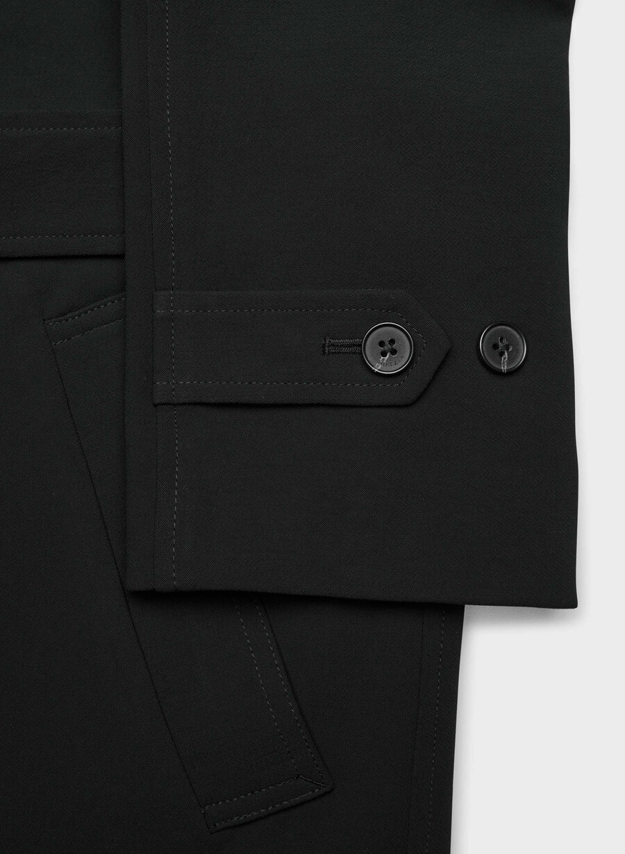 trench splendor - crepette negru