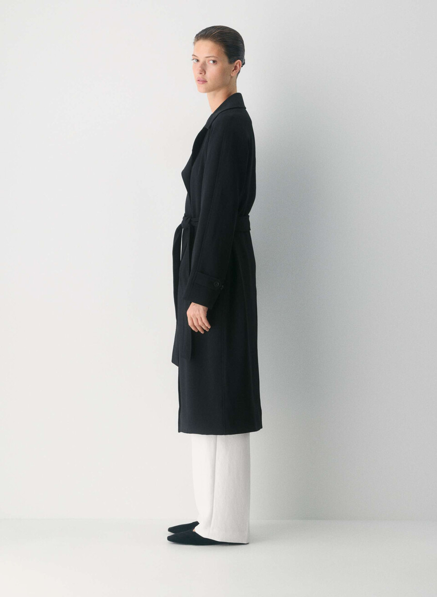 trench splendor - crepette negru