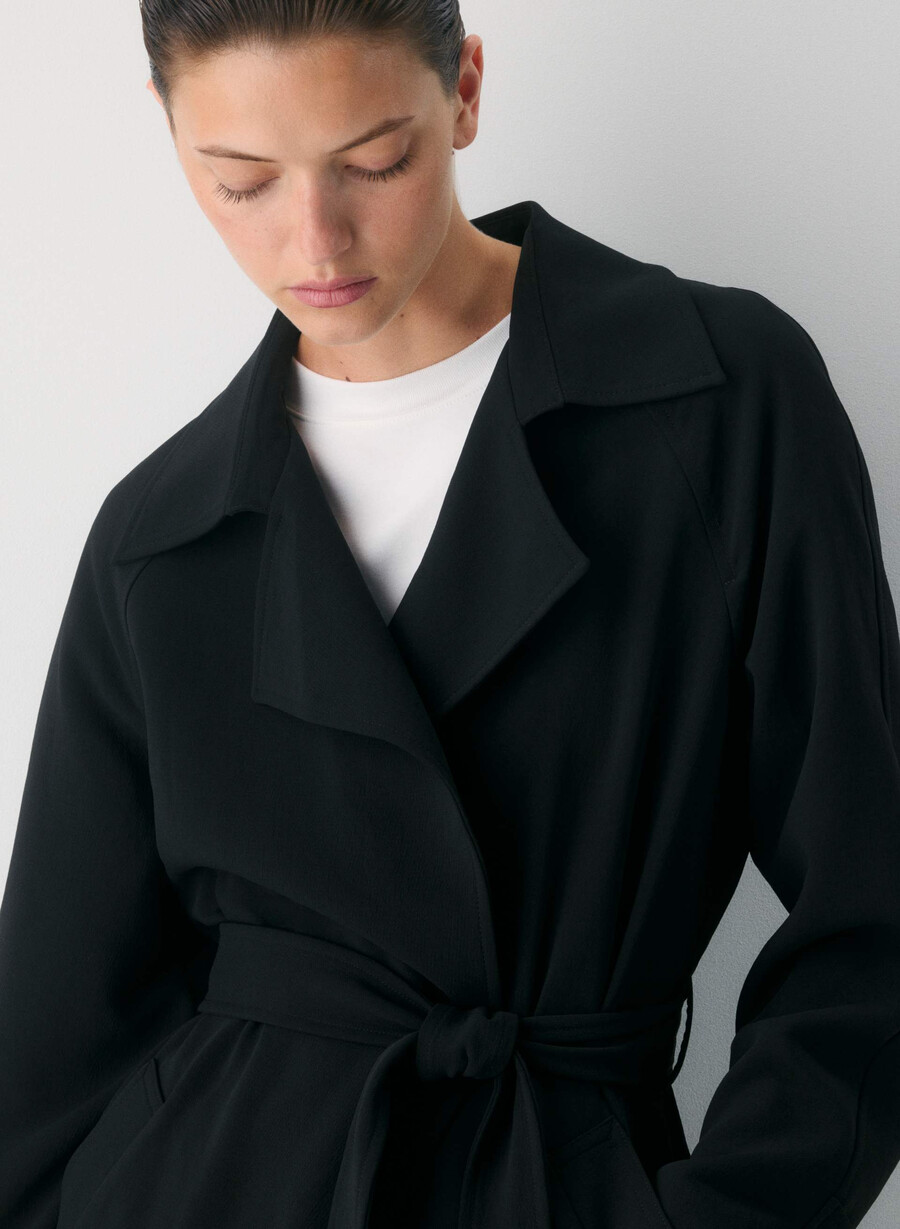 trench splendor - crepette negru
