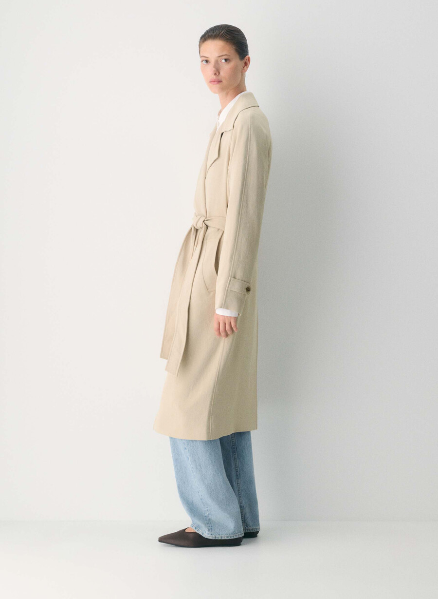 trench splendor - crepette marcona beige