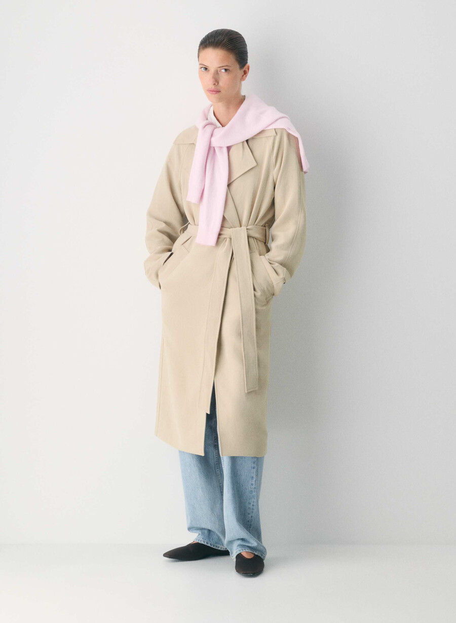 trench splendor - crepette marcona beige