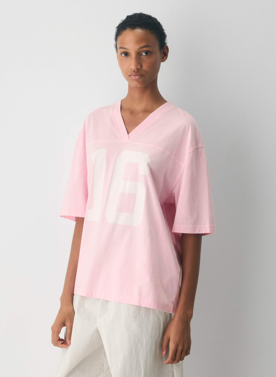 tricou soft feels clubhouse lvd-in vlla roz alb
