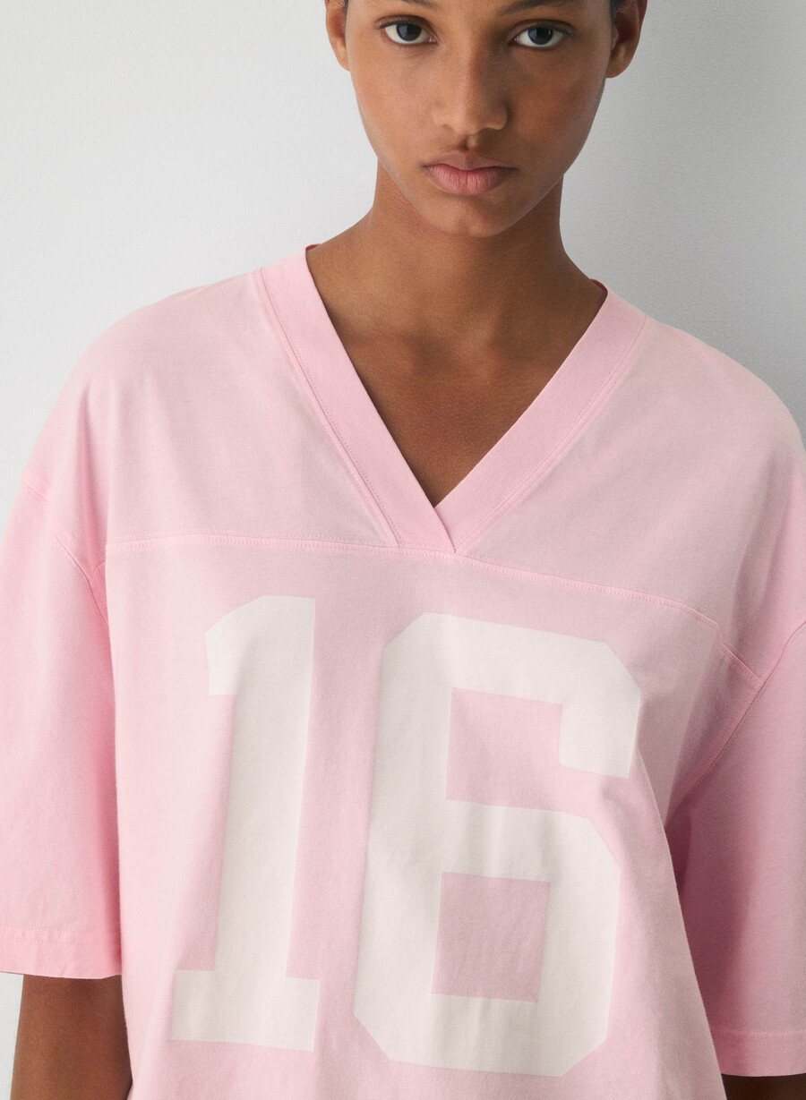 tricou soft feels clubhouse lvd-in vlla roz alb