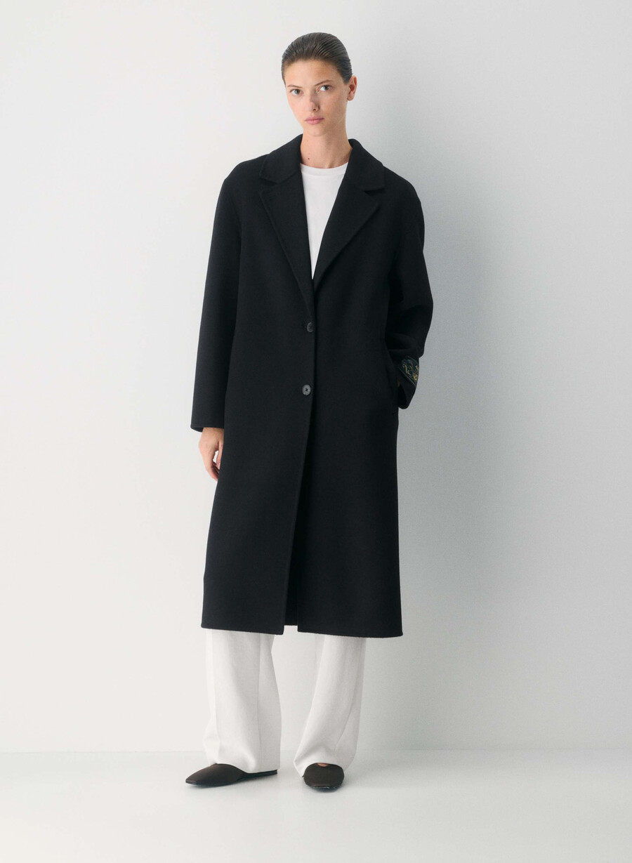 singura haină cu două fețe - luxe rewool black