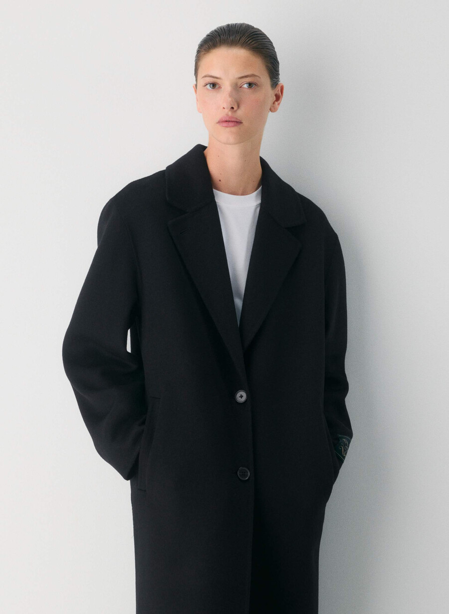 singura haină cu două fețe - luxe rewool black