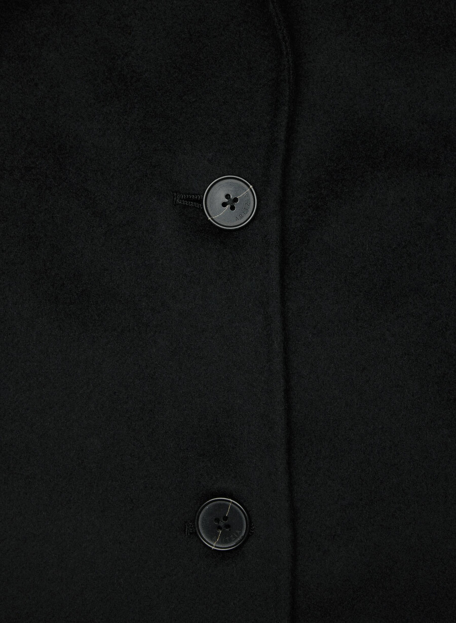 singura haină cu două fețe - luxe rewool black