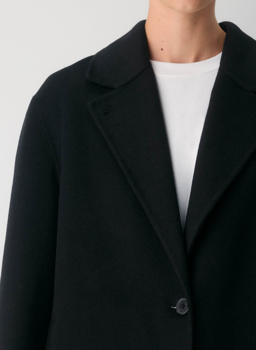 singura haină cu două fețe - luxe rewool black