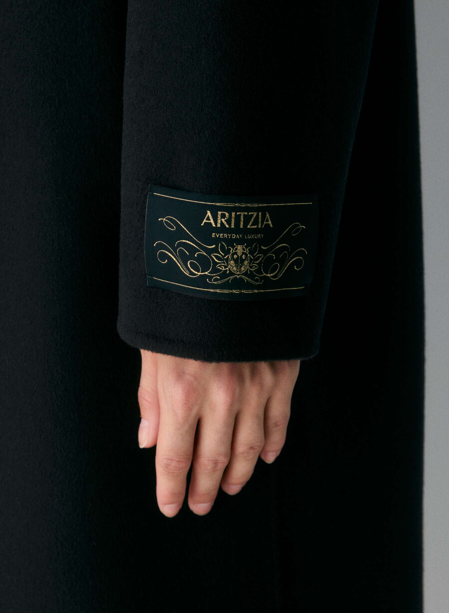 singura haină cu două fețe - luxe rewool black