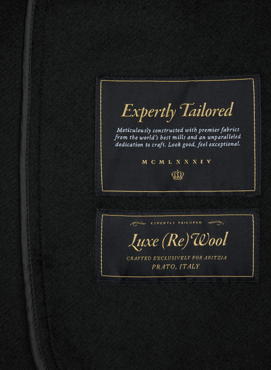 singura haină cu două fețe - luxe rewool black
