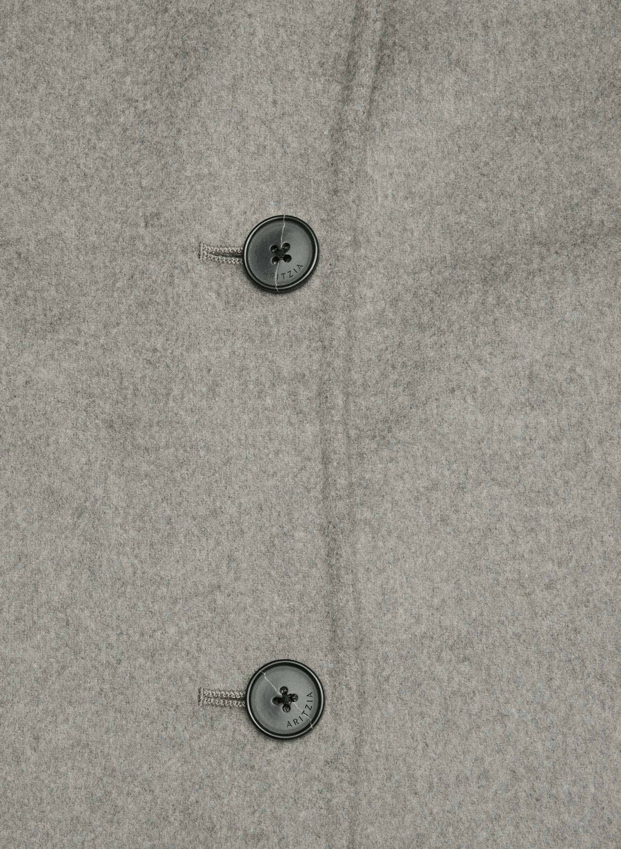 singurul palton cu două fețe - luxe rewool heather dark taupe
