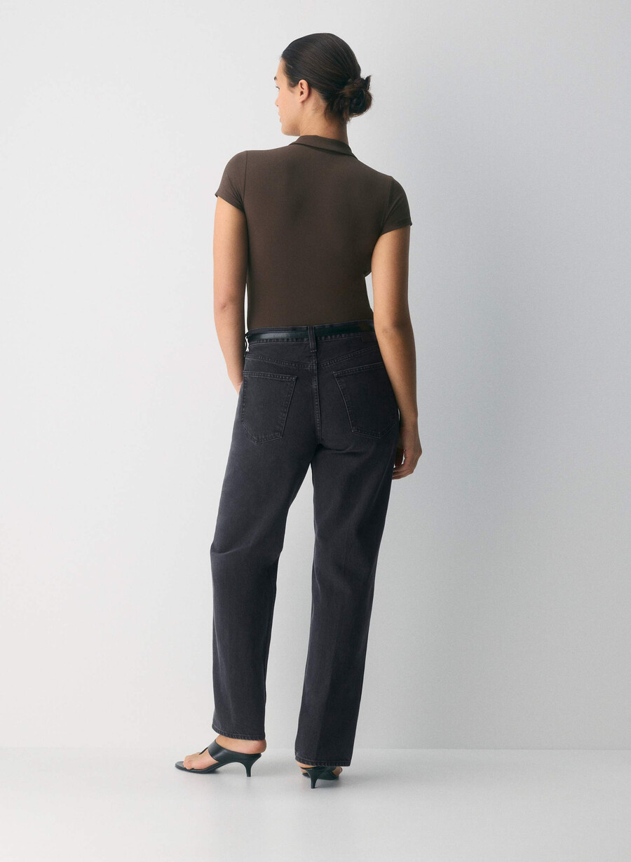 tricou polo original contour flyer maro mocha
