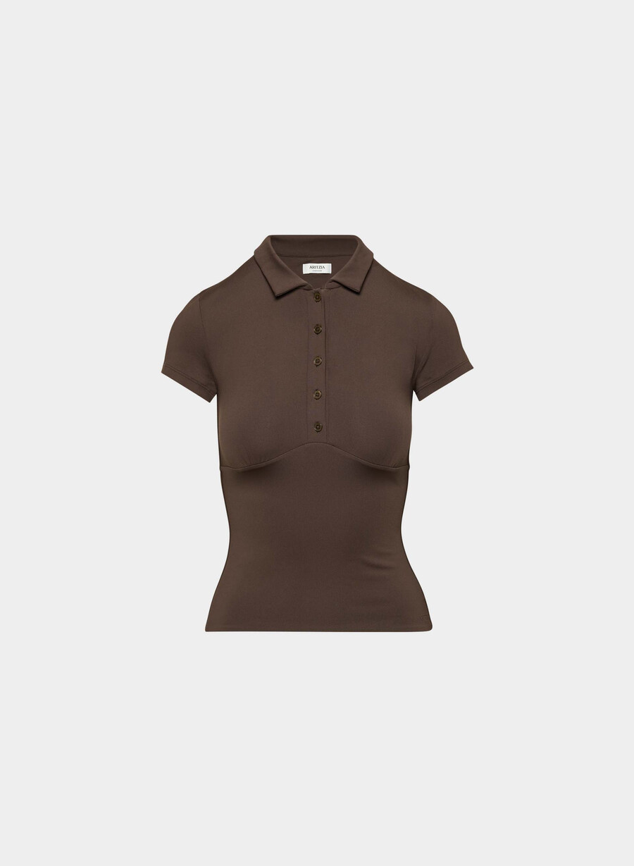 tricou polo original contour flyer maro mocha