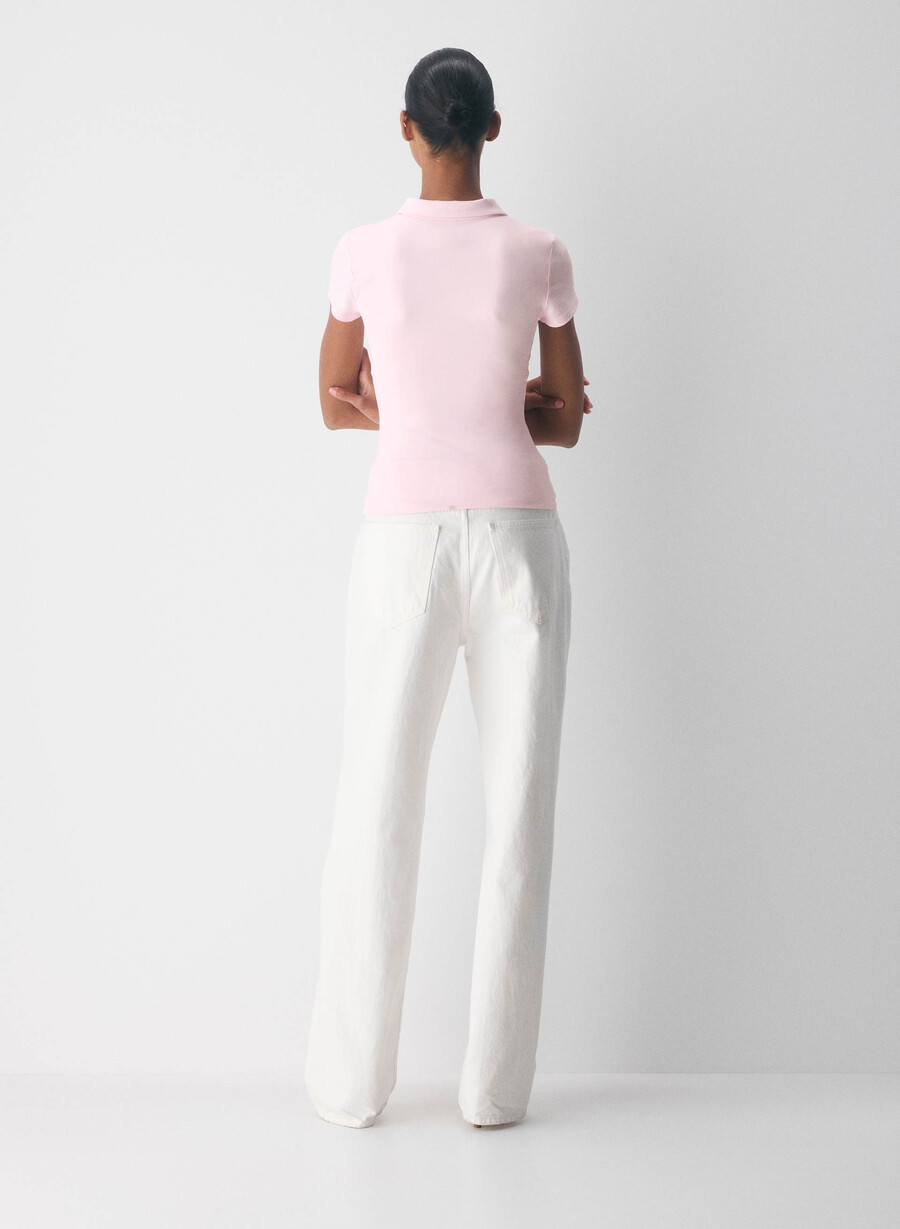 tricou polo original contour flyer villa pink