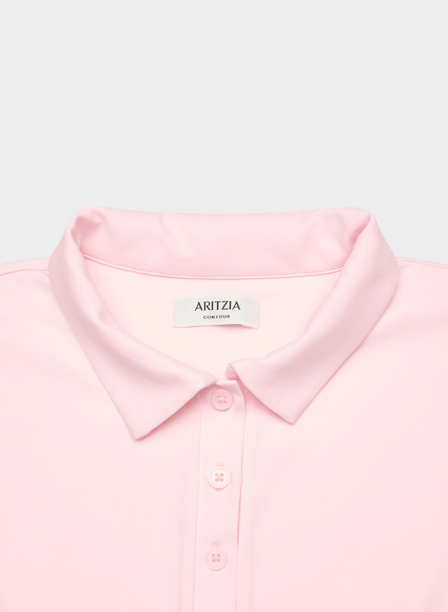 tricou polo original contour flyer villa pink