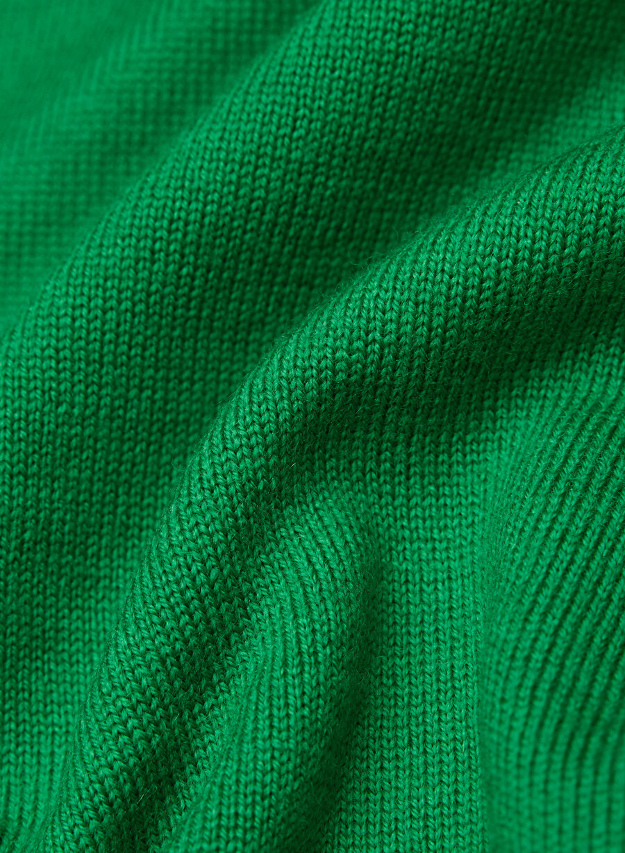 tricou bare din lână merinos verde memphis
