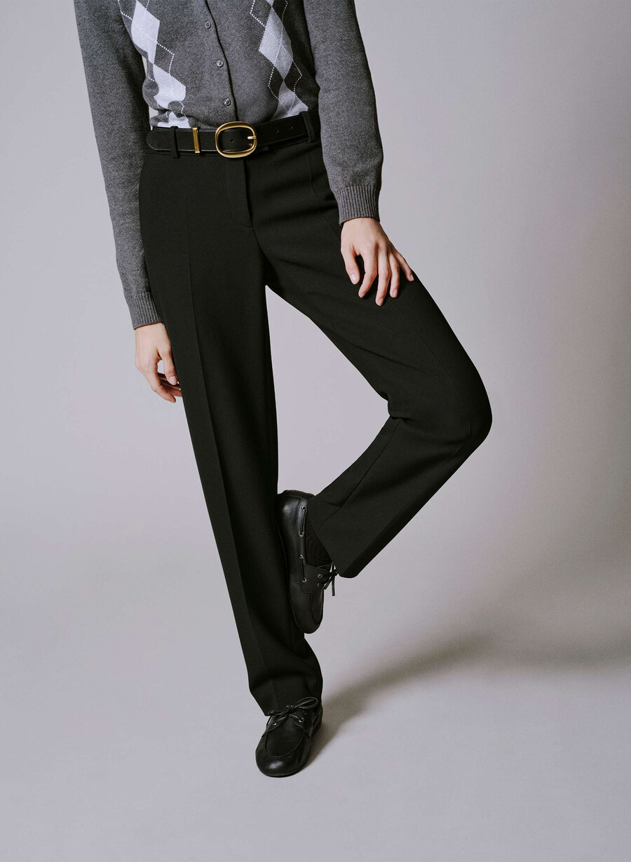 pantaloni broker negri