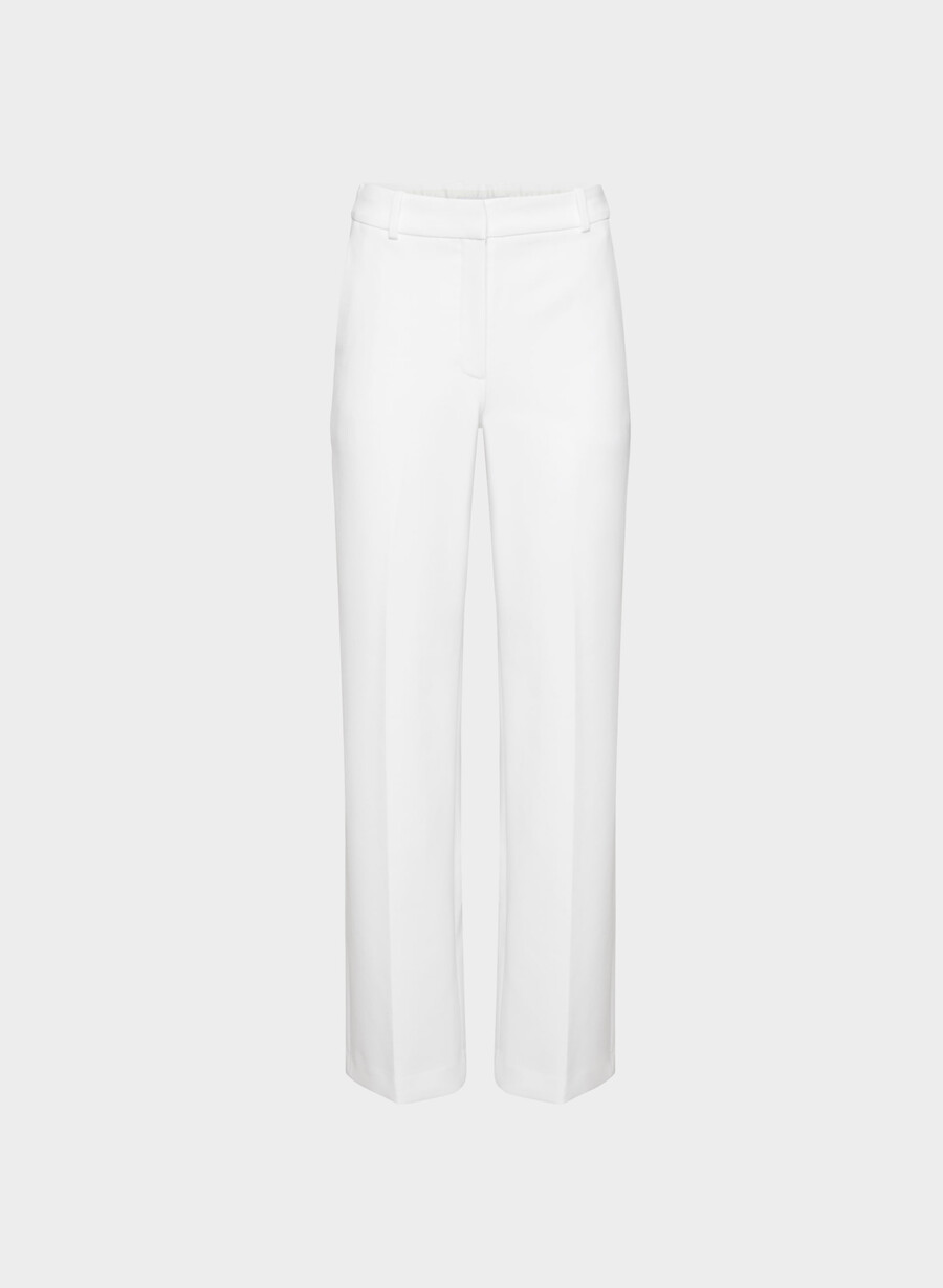 pantaloni new agency - ressential alb