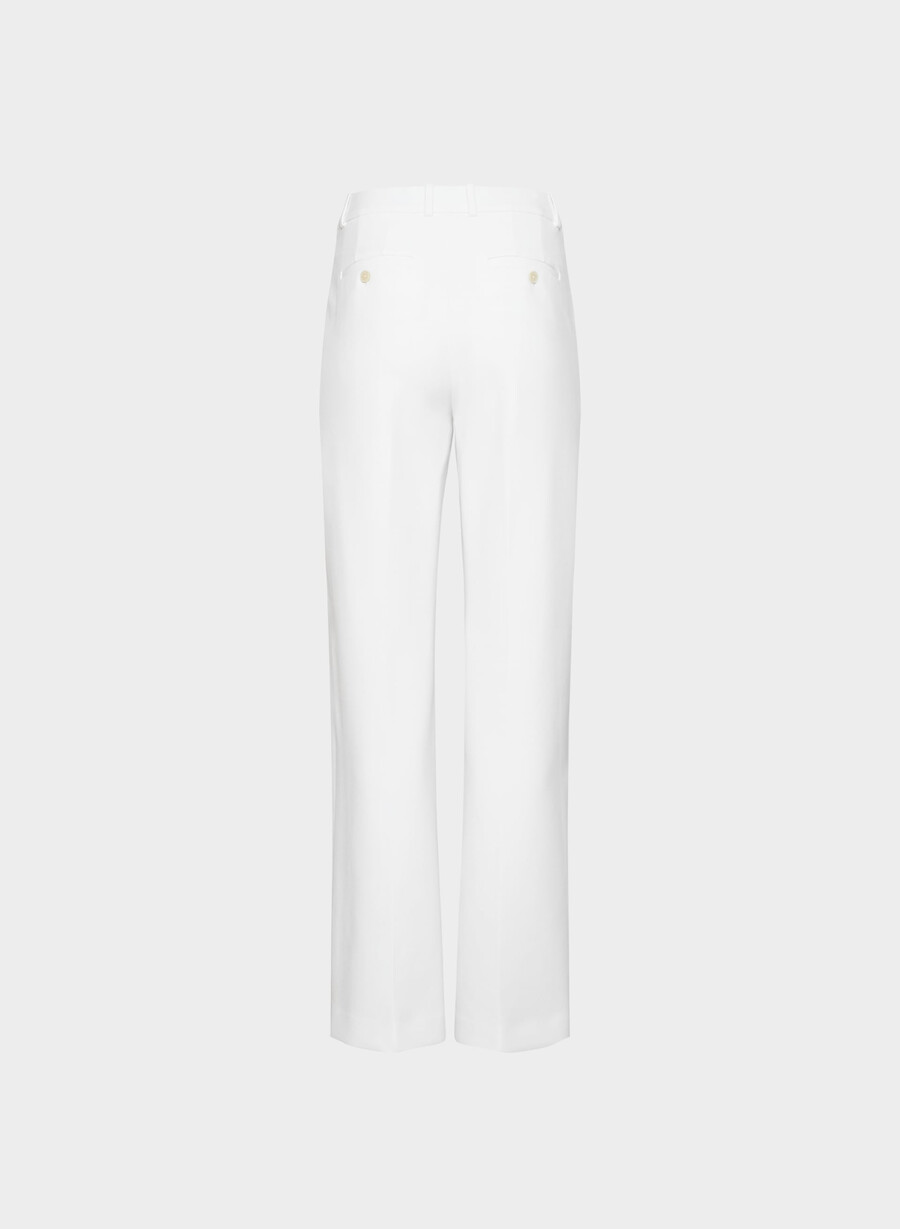 pantaloni new agency - ressential alb