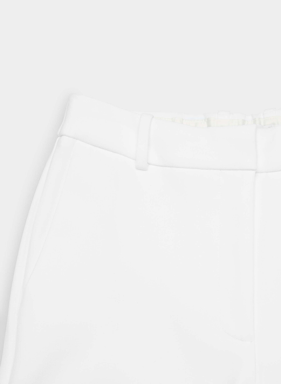 pantaloni new agency - ressential alb