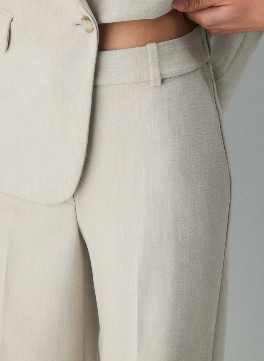 pantaloni new agency - ressential heather matte pearl