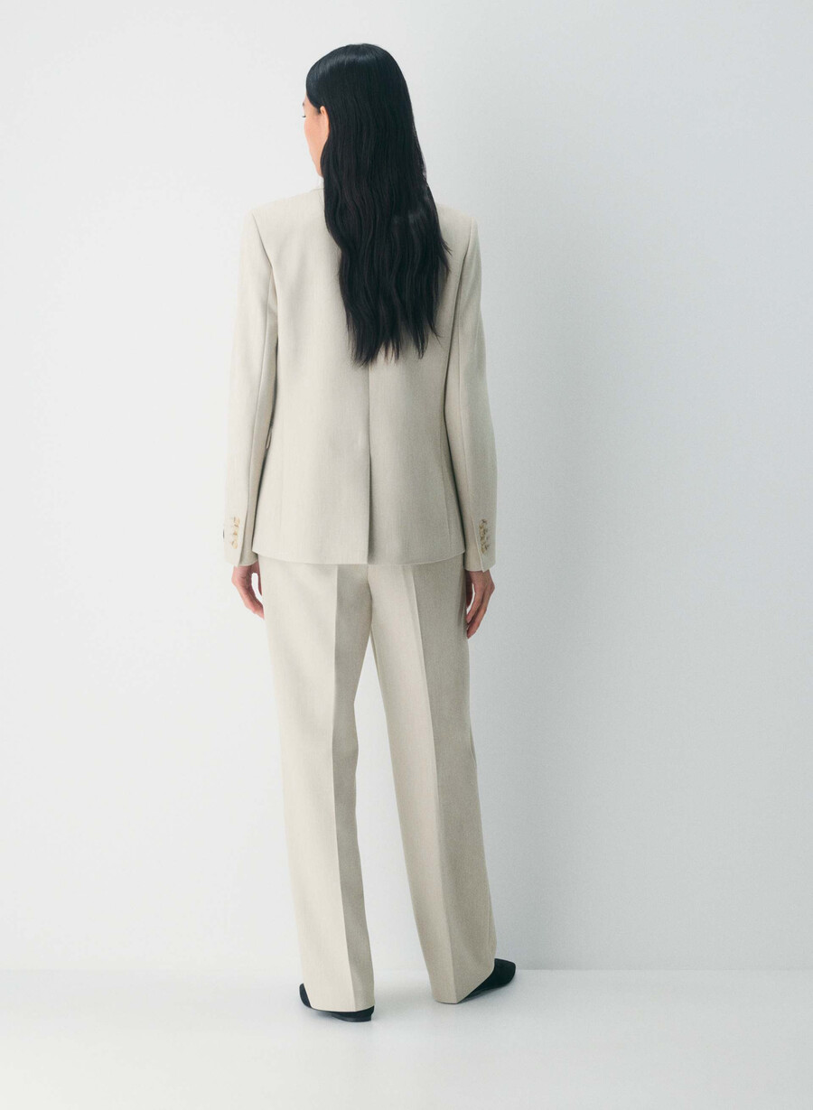 pantaloni new agency - ressential heather matte pearl