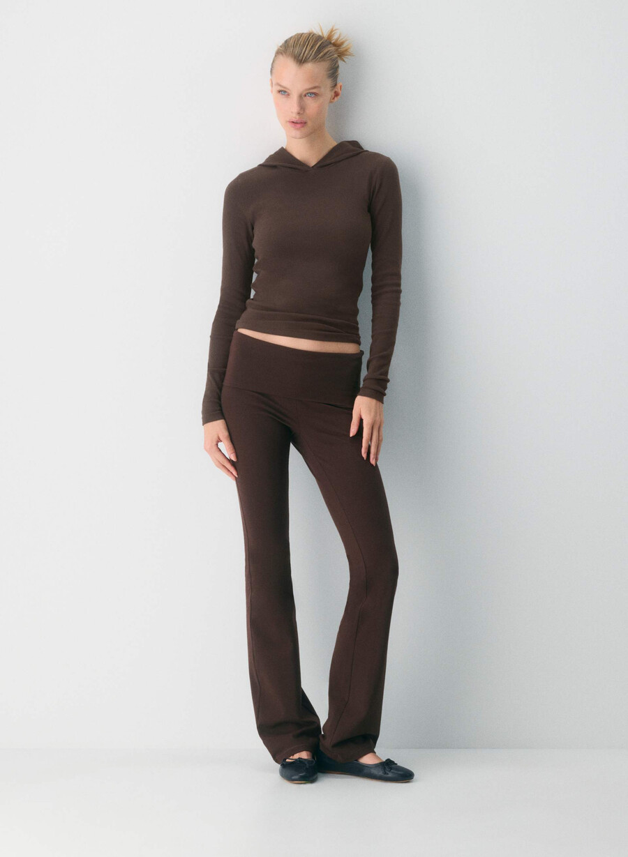 pantaloni homestretch smooth amp pliabili maro mocha intens