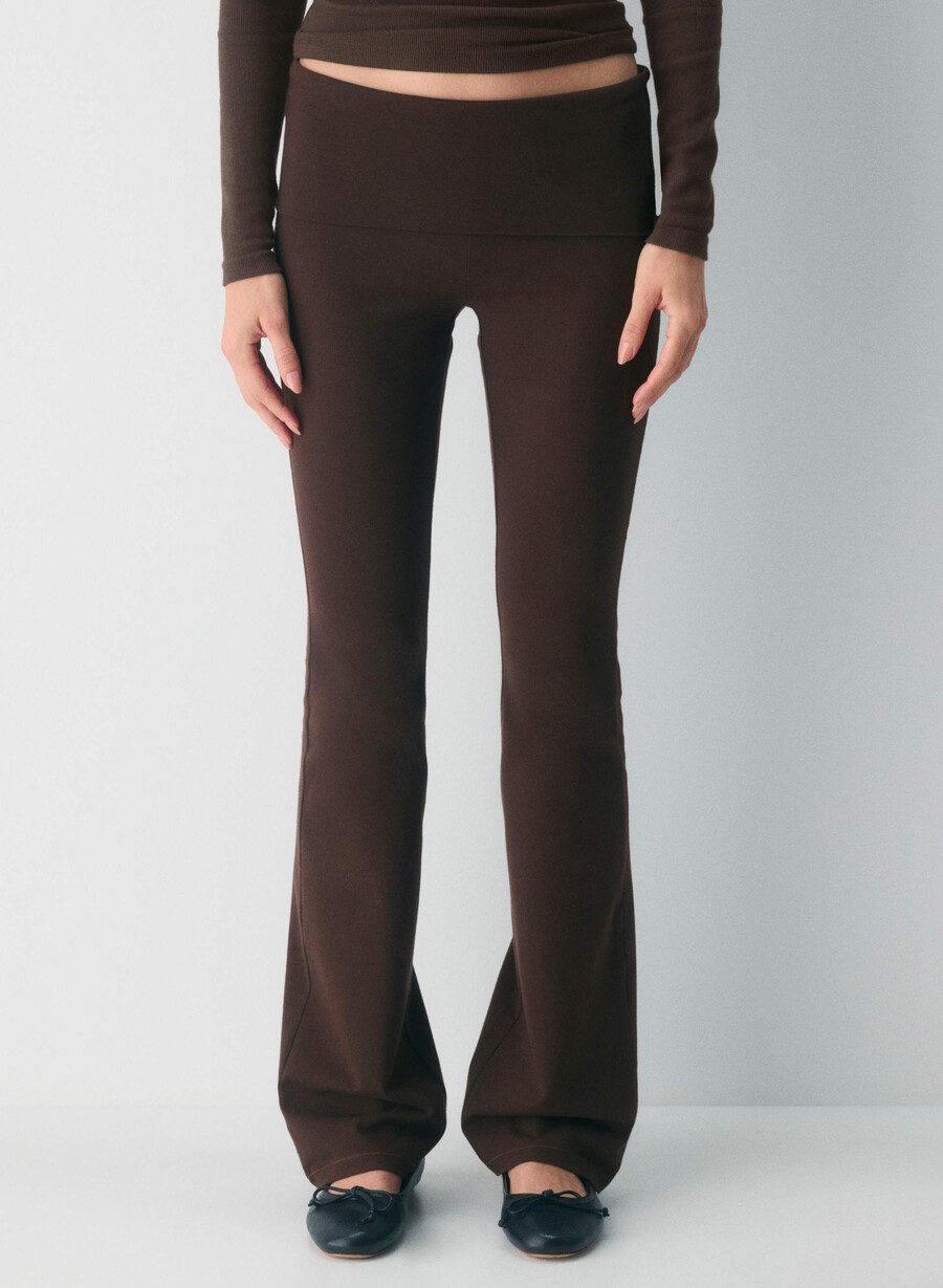 pantaloni homestretch smooth amp pliabili maro mocha intens
