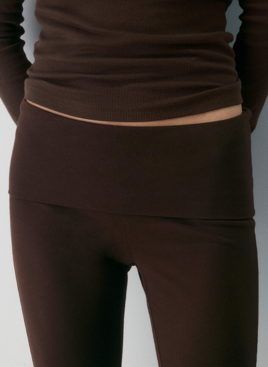 pantaloni homestretch smooth amp pliabili maro mocha intens