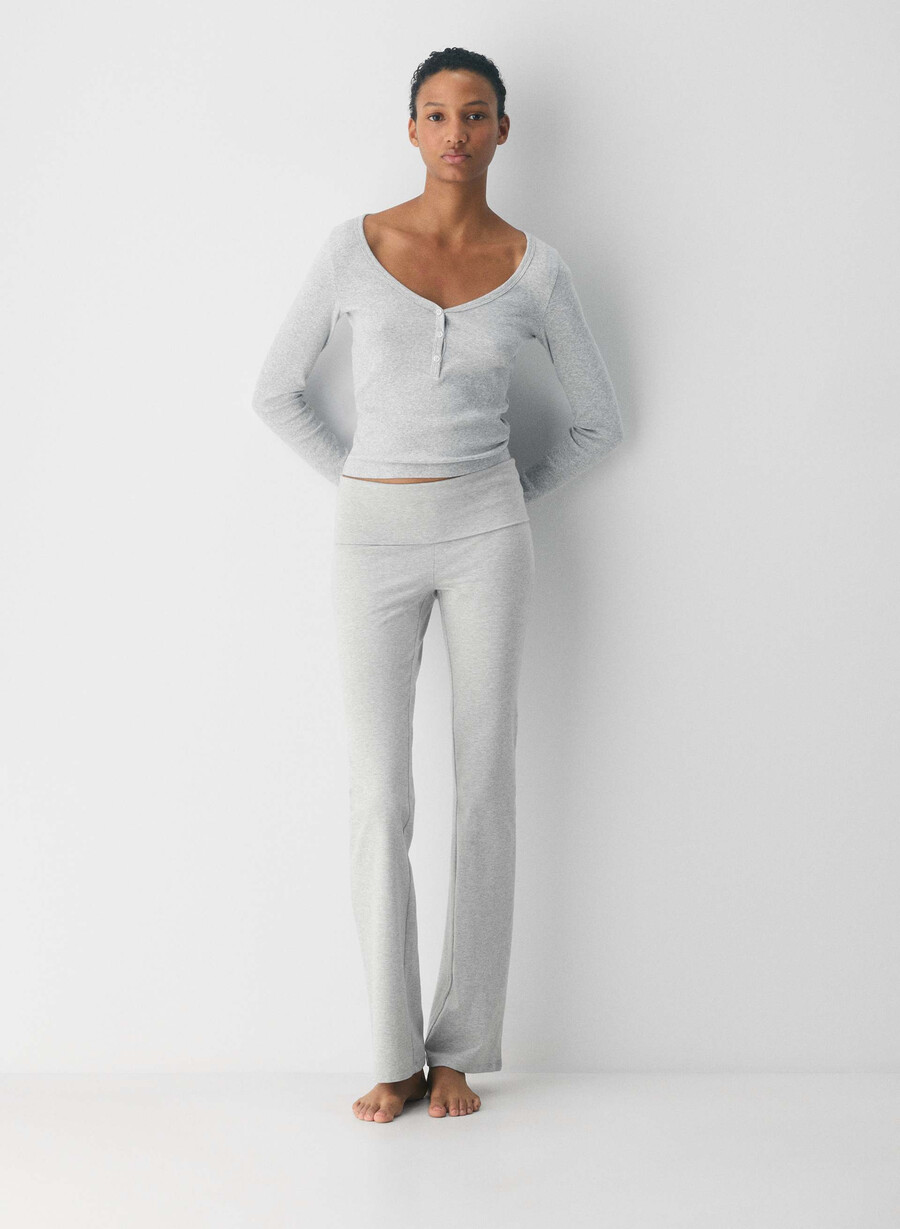 pantaloni homestretch smooth amp foldover heather crom