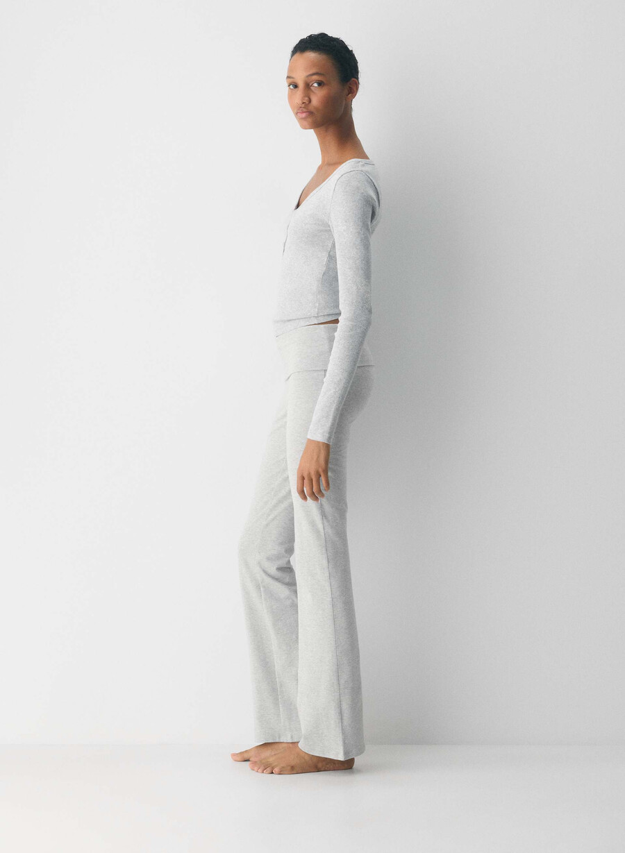 pantaloni homestretch smooth amp foldover heather crom