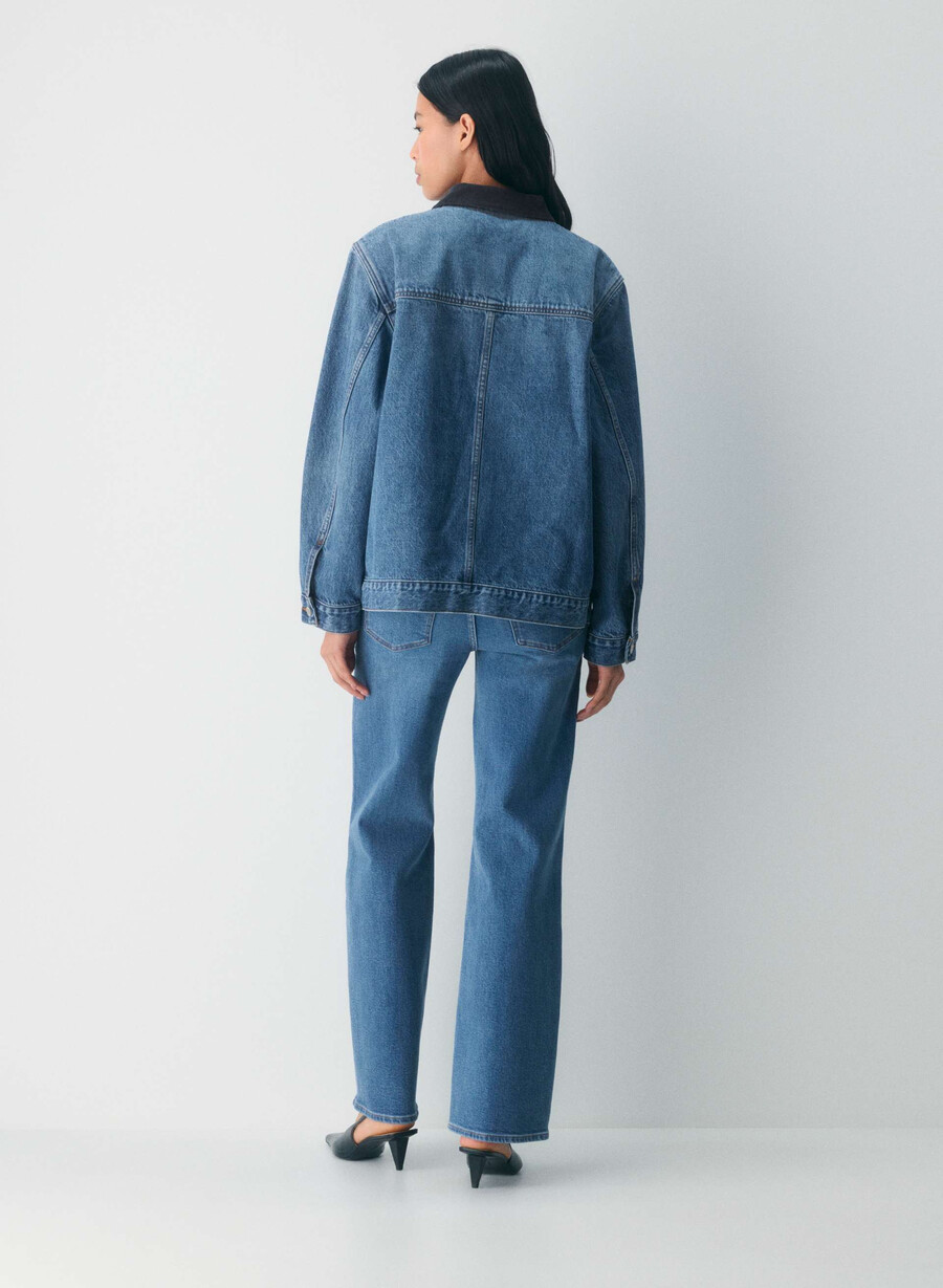 denim forum the workwear jachetă tip cămașă din denim 5 ani kiss n tell blue