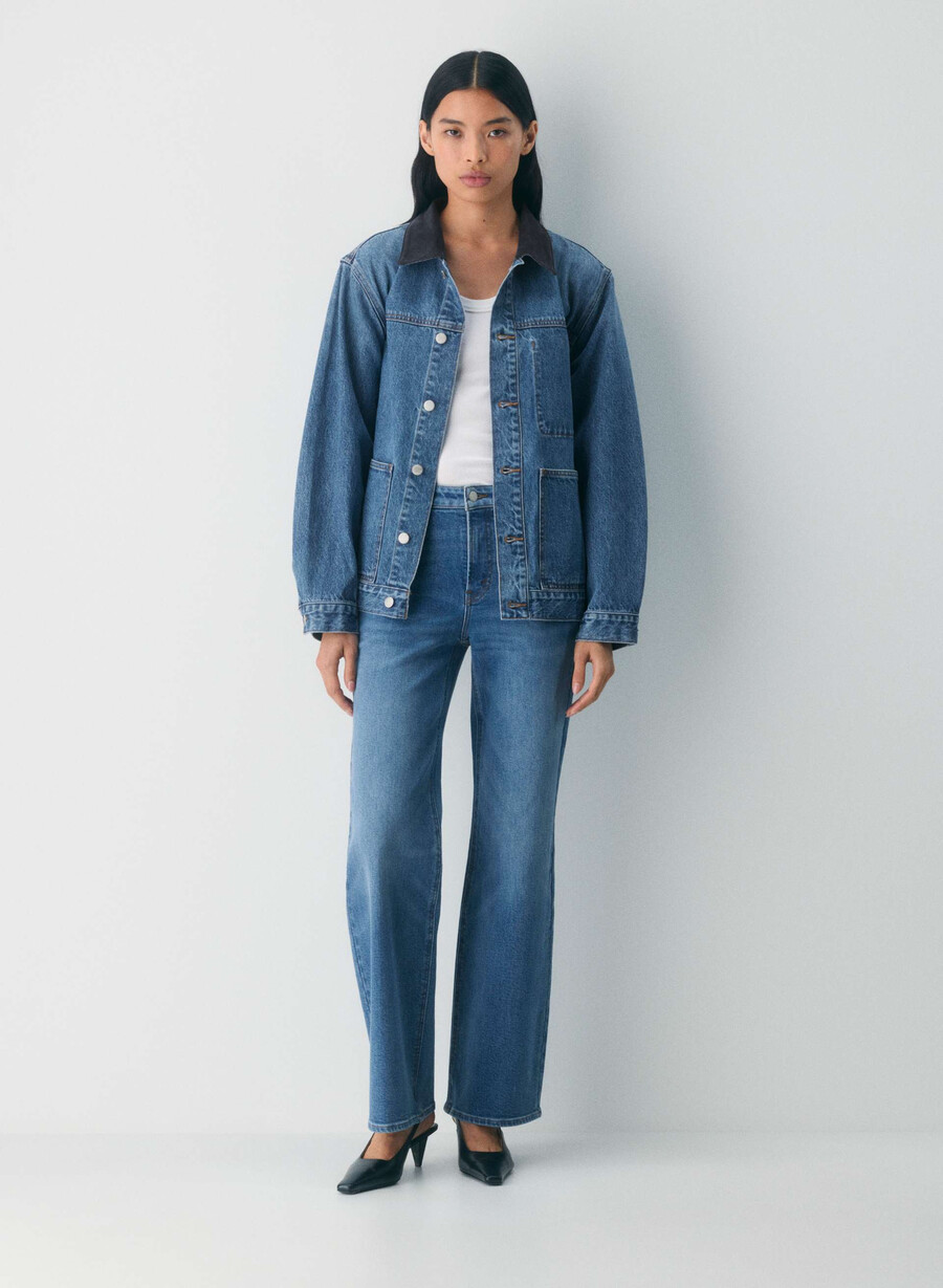denim forum the workwear jachetă tip cămașă din denim 5 ani kiss n tell blue