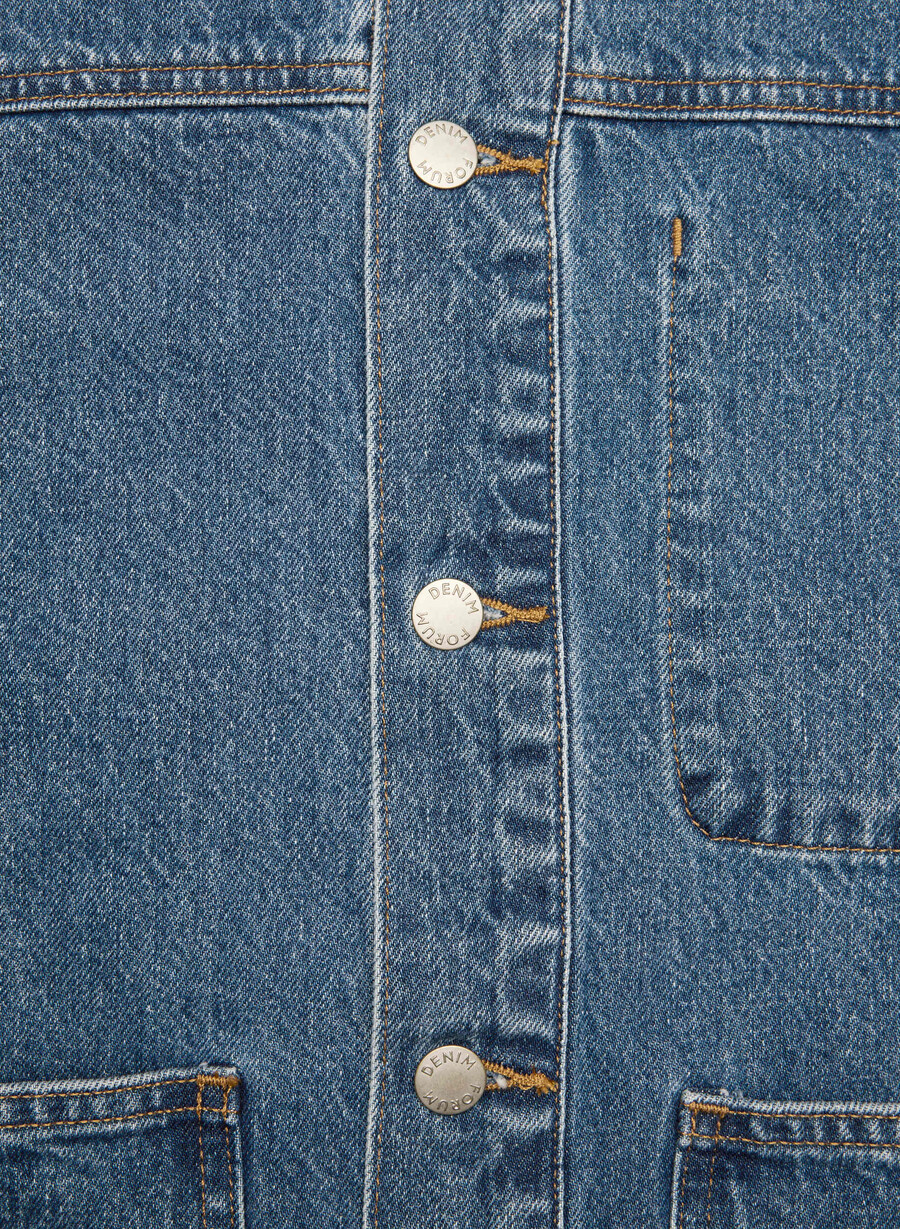 denim forum the workwear jachetă tip cămașă din denim 5 ani kiss n tell blue