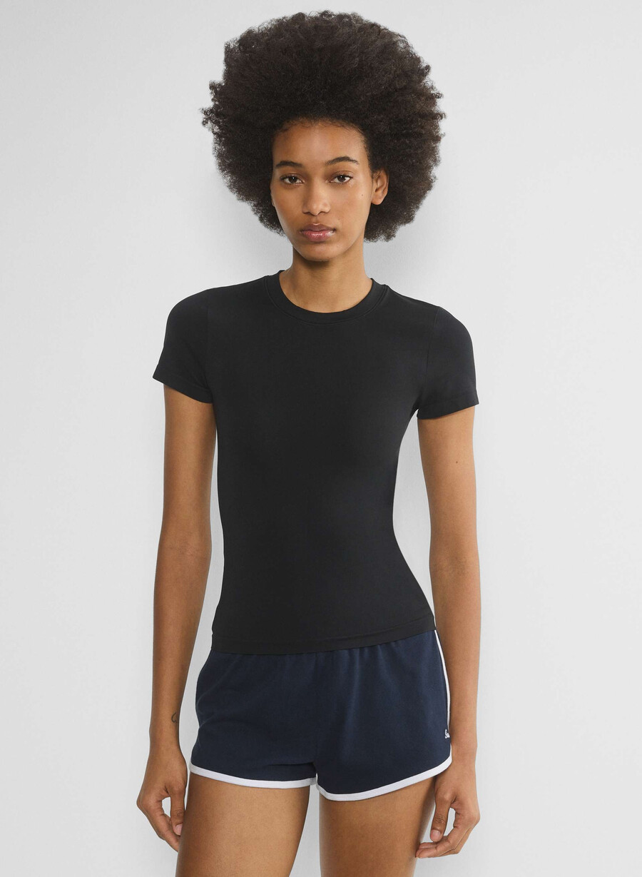 tricou smooth seamless willow negru