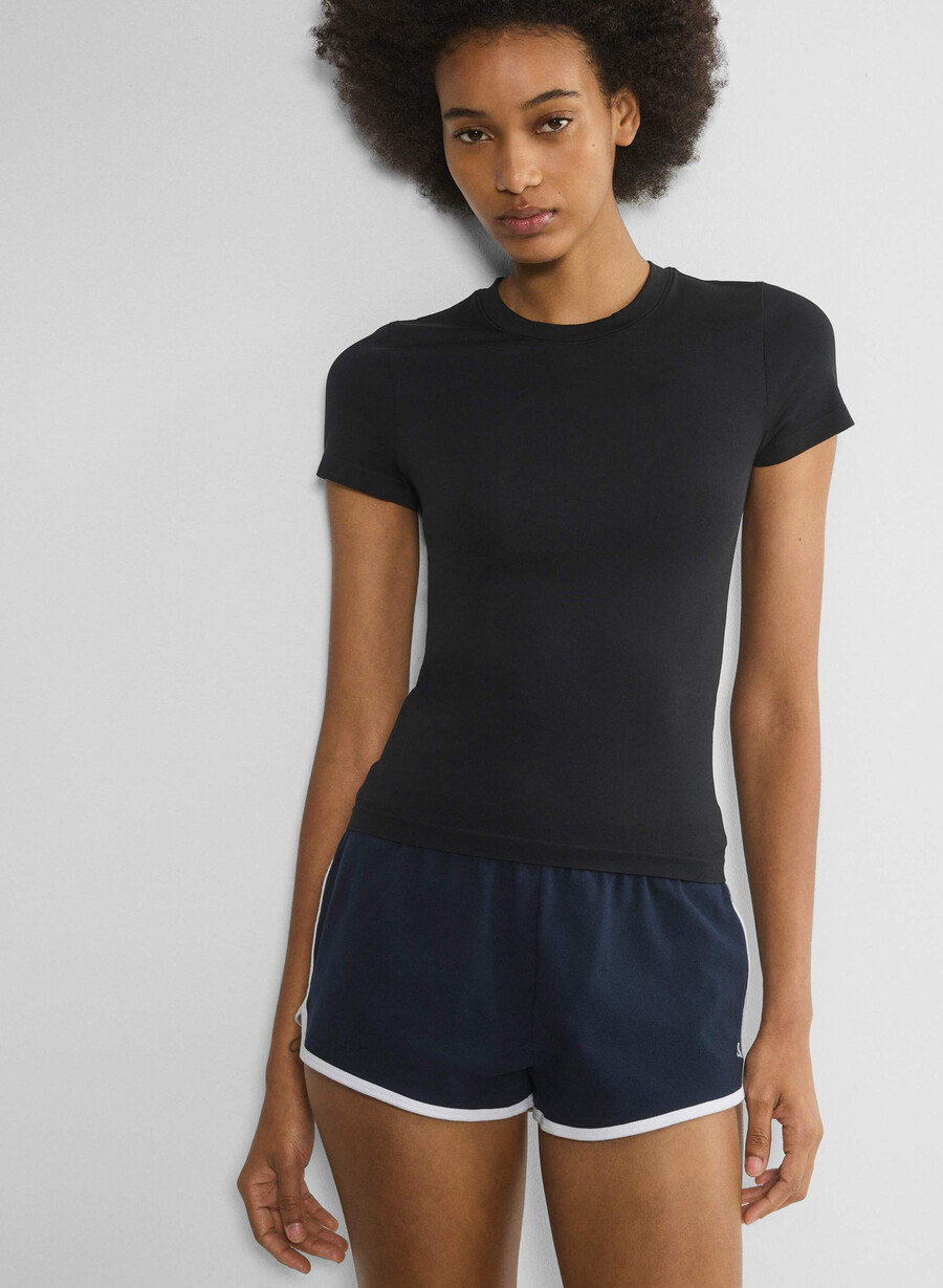 tricou smooth seamless willow negru