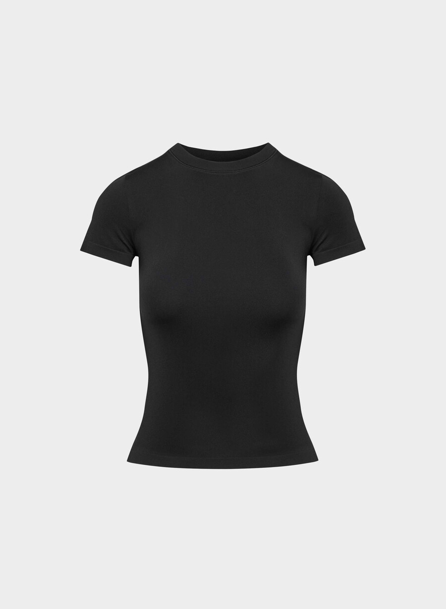 tricou smooth seamless willow negru