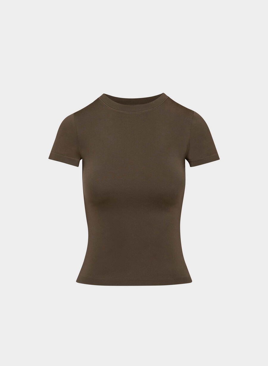 tricou smooth seamless willow maro mocha rich