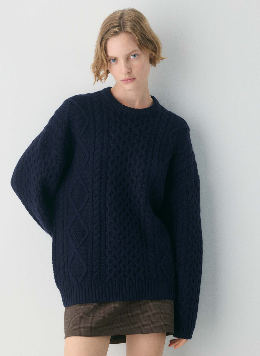 pulover heritage knit din lână merinos admiral