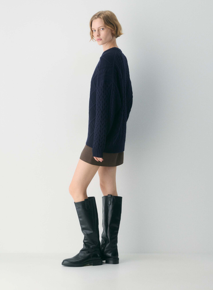 pulover heritage knit din lână merinos admiral