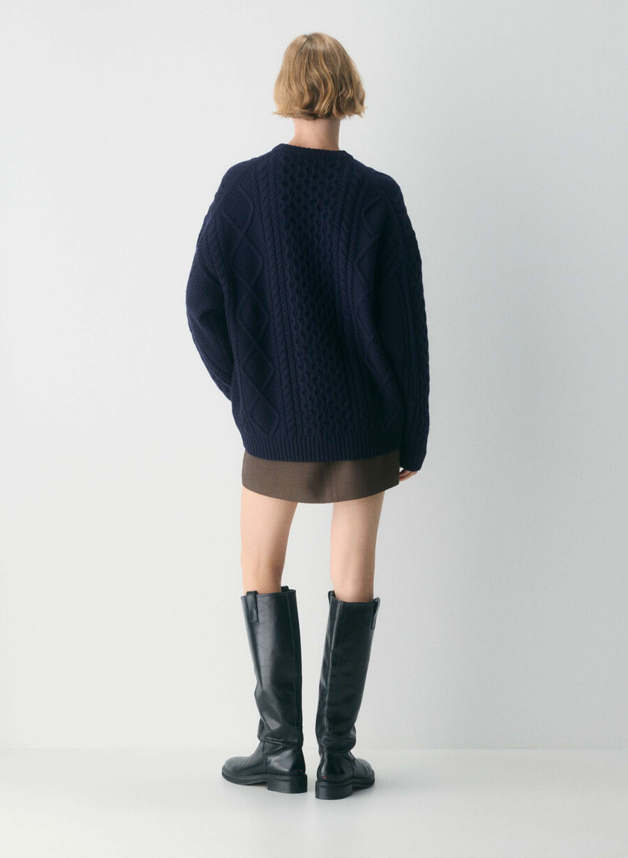 pulover heritage knit din lână merinos admiral