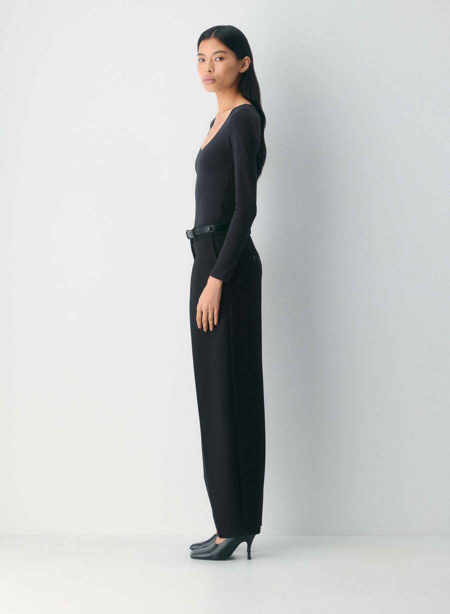 tricou cu mânecă lungă original contour astral negru