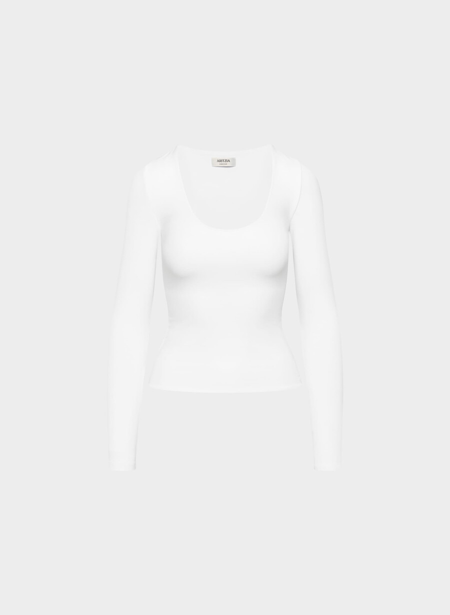 tricou cu mânecă lungă original contour astral alb strĂlucitor