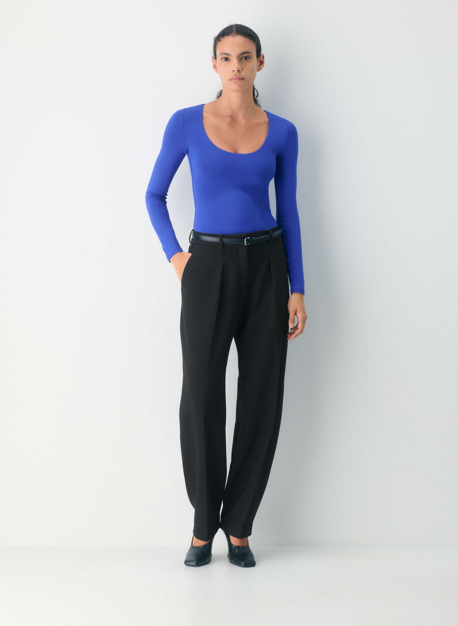 tricou cu mânecă lungă original contour astral ablaze blue