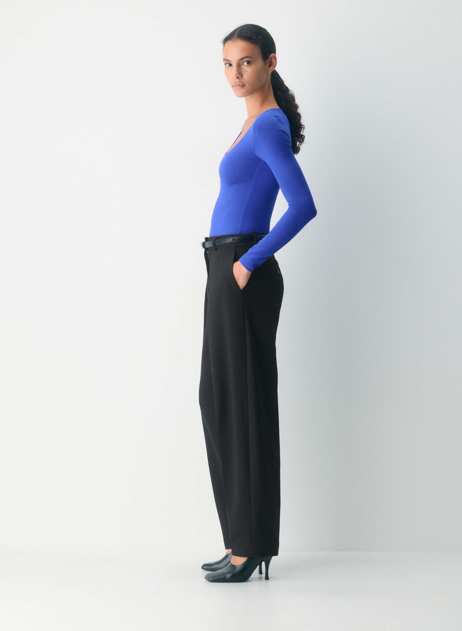 tricou cu mânecă lungă original contour astral ablaze blue