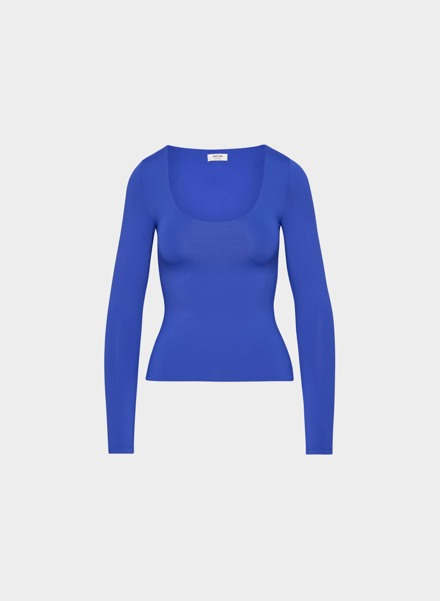 tricou cu mânecă lungă original contour astral ablaze blue